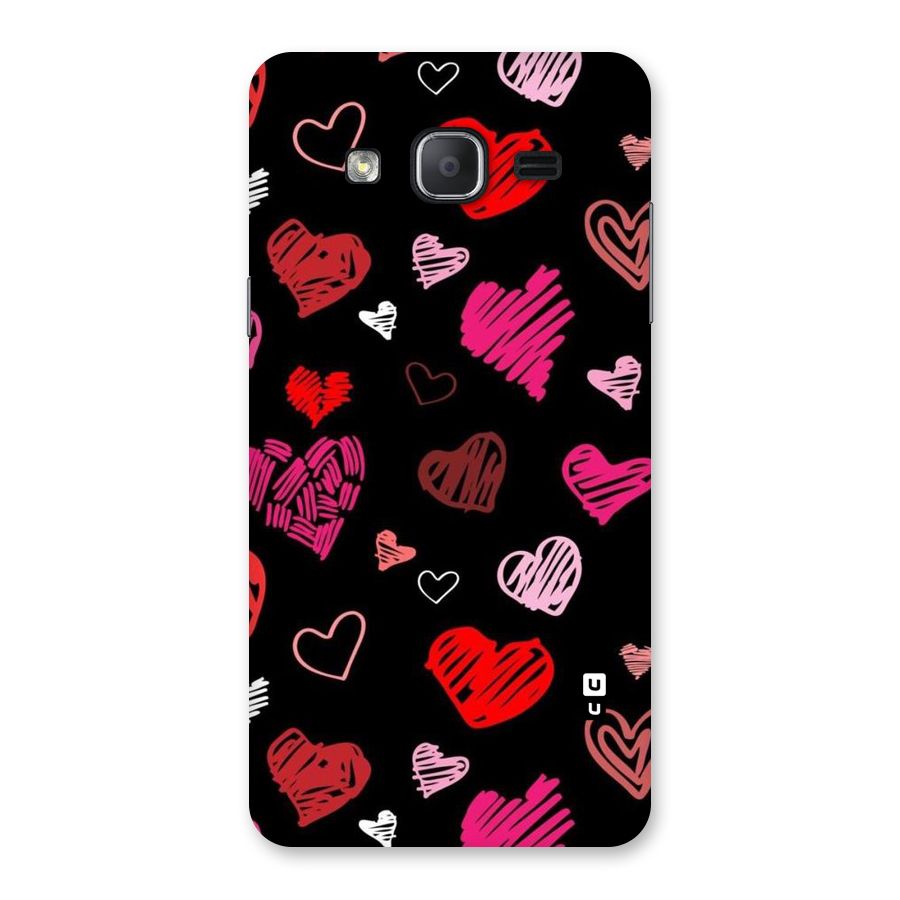 Hearts Art Pattern Back Case for Galaxy On7 2015