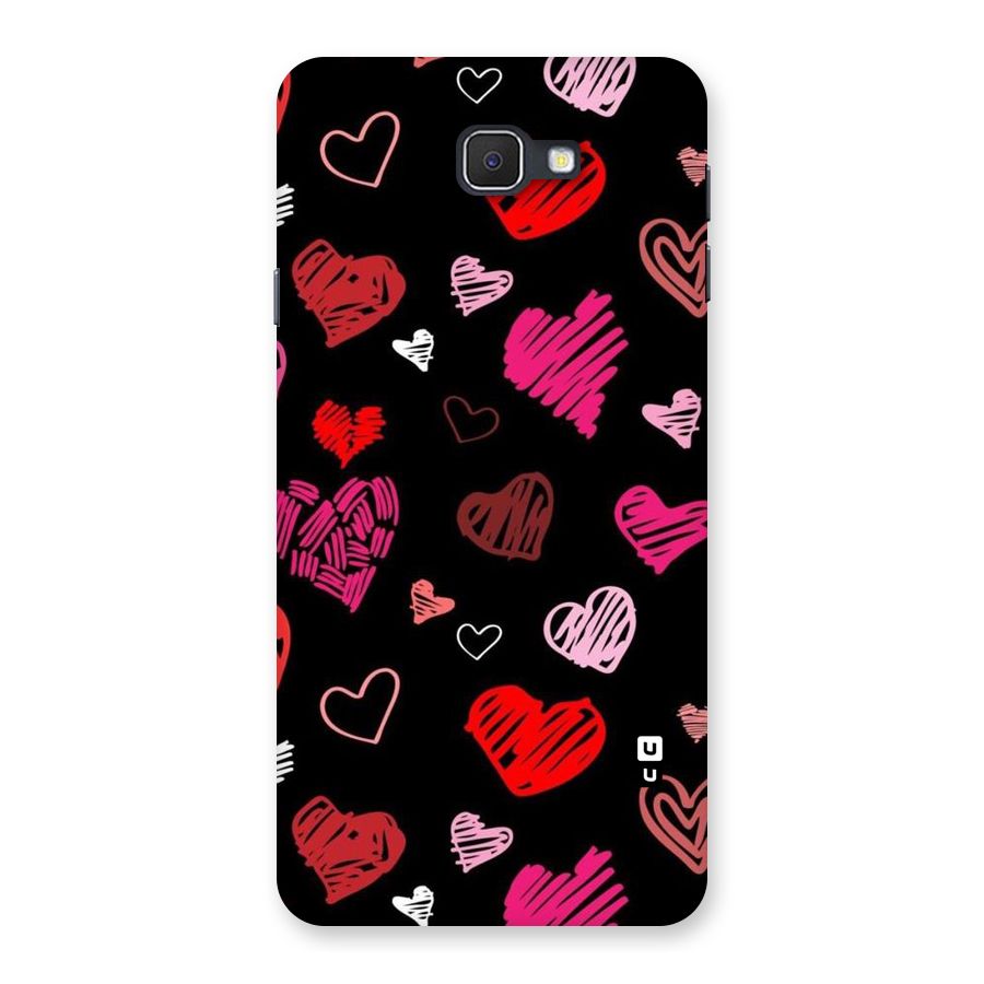 Hearts Art Pattern Back Case for Galaxy On7 2016