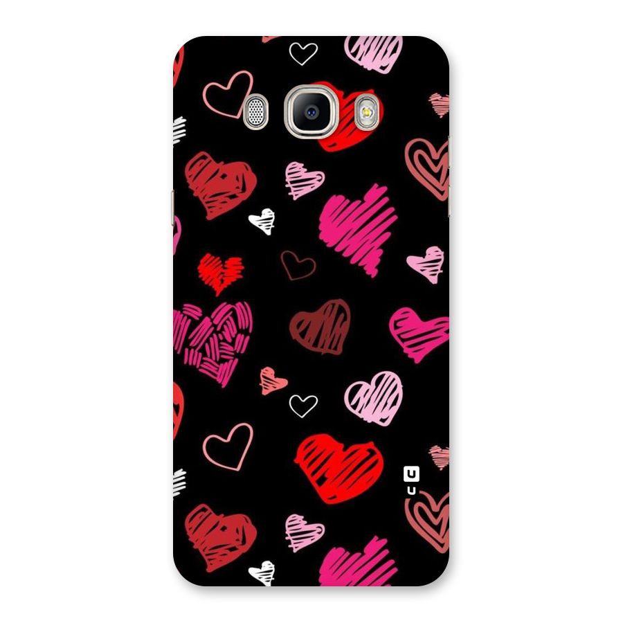 Hearts Art Pattern Back Case for Galaxy On8