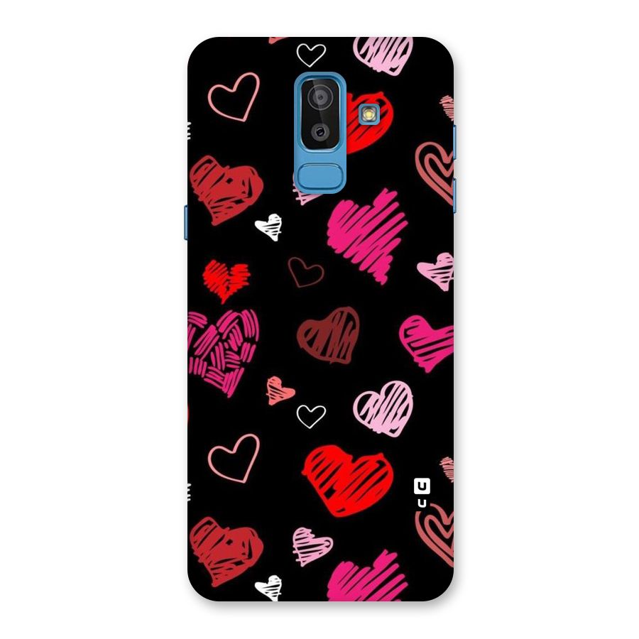 Hearts Art Pattern Back Case for Galaxy On8 (2018)
