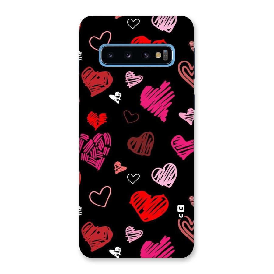 Hearts Art Pattern Back Case for Galaxy S10