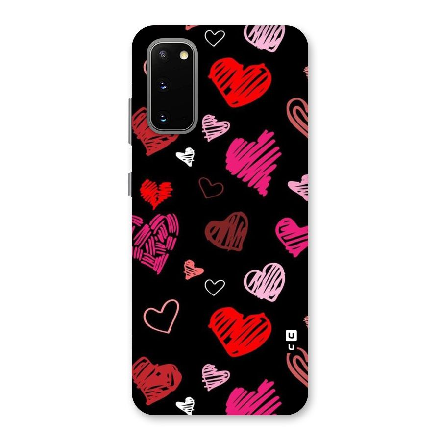 Hearts Art Pattern Back Case for Galaxy S20