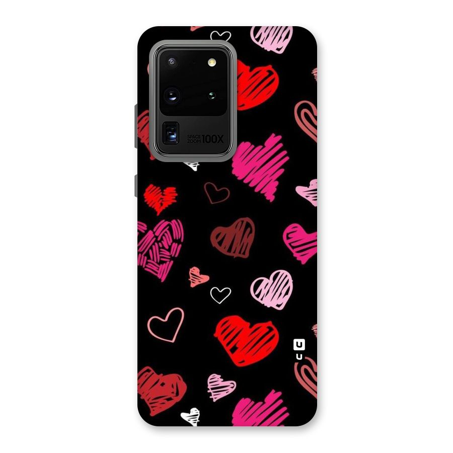Hearts Art Pattern Back Case for Galaxy S20 Ultra