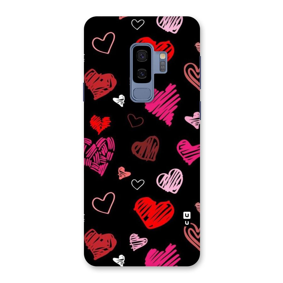 Hearts Art Pattern Back Case for Galaxy S9 Plus
