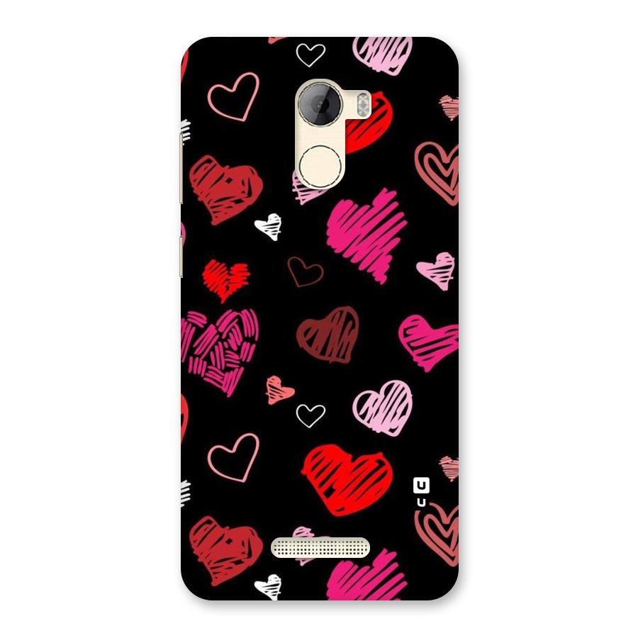 Hearts Art Pattern Back Case for Gionee A1 LIte