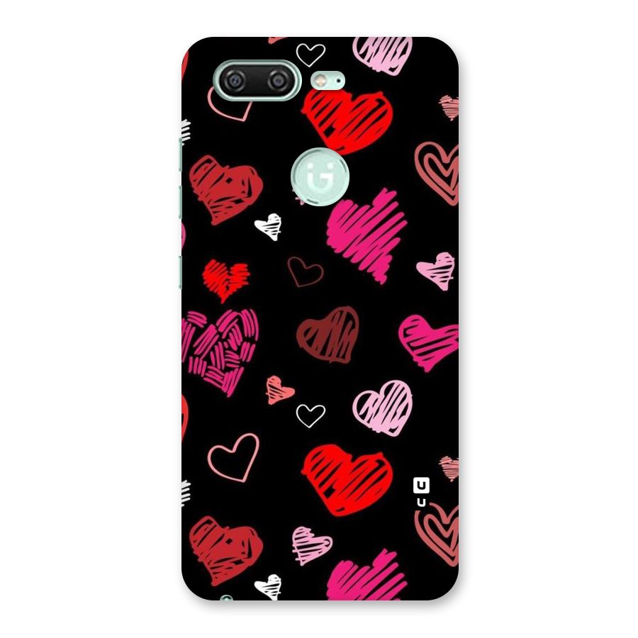Hearts Art Pattern Back Case for Gionee S10