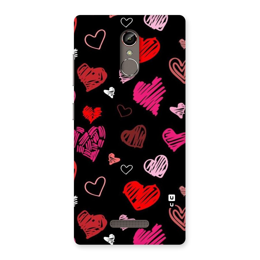 Hearts Art Pattern Back Case for Gionee S6s