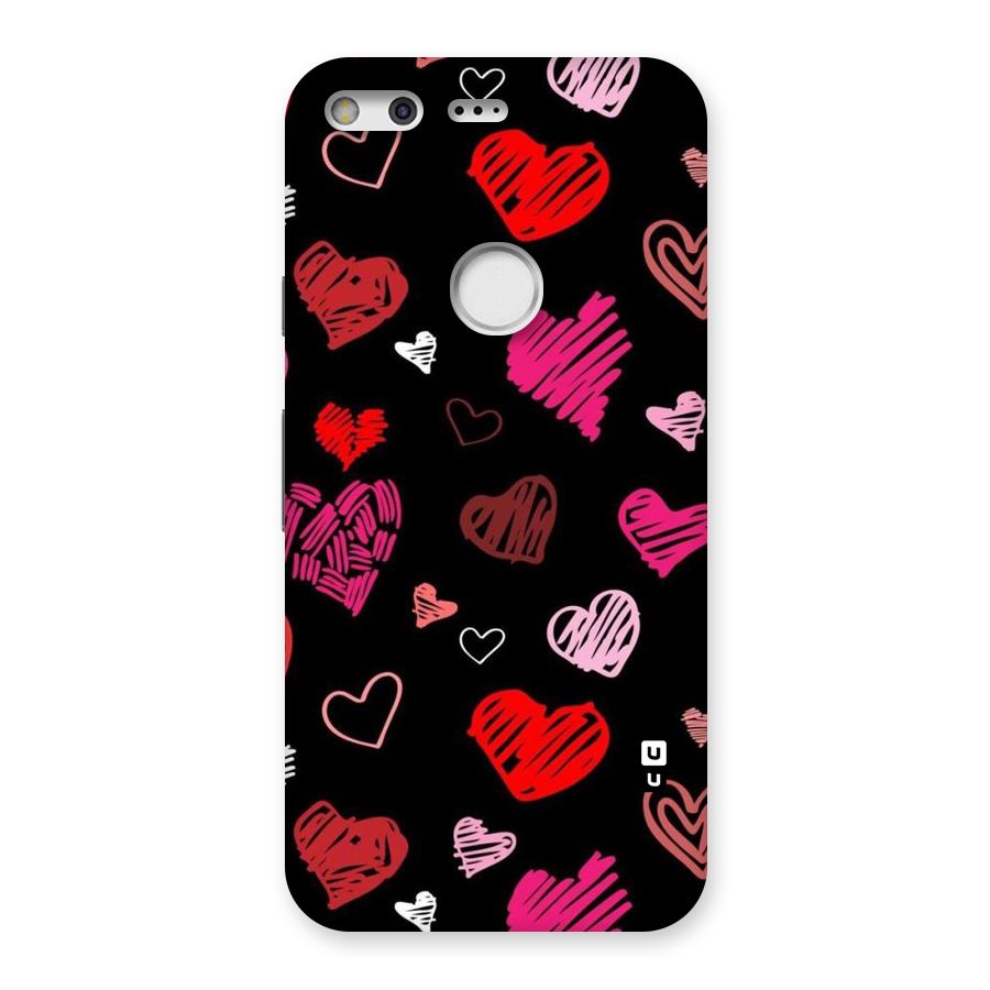 Hearts Art Pattern Back Case for Google Pixel