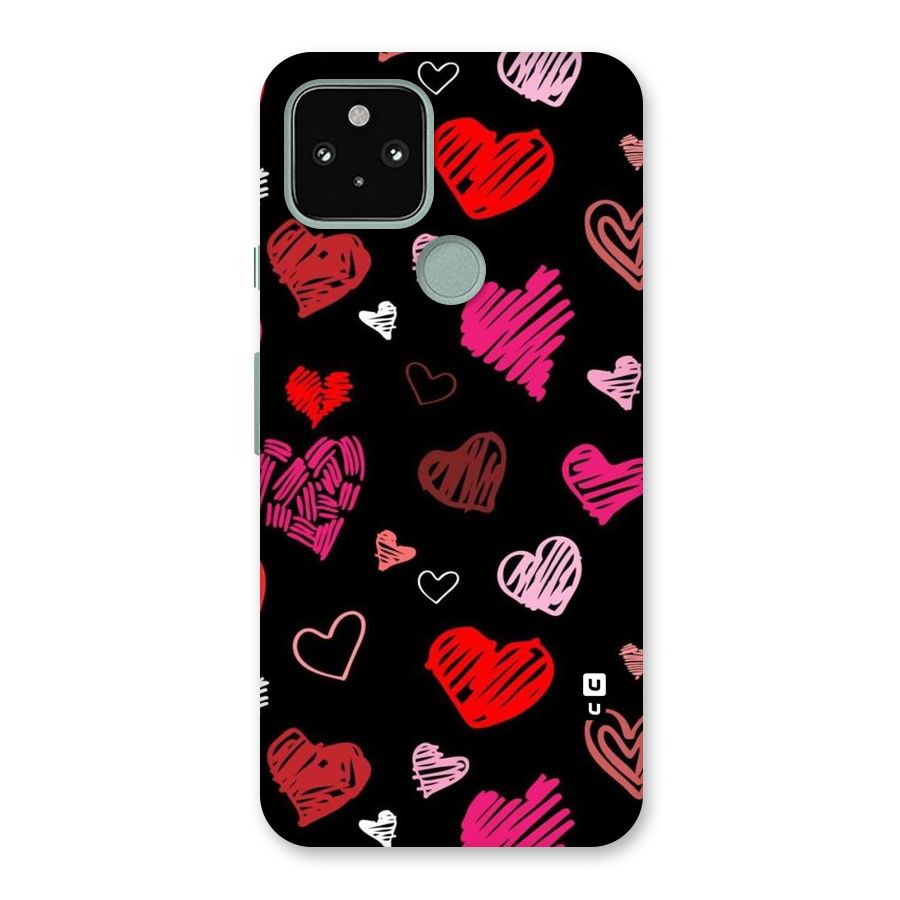 Hearts Art Pattern Back Case for Google Pixel 5