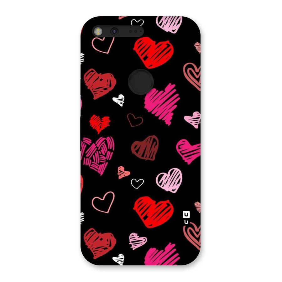 Hearts Art Pattern Back Case for Google Pixel XL