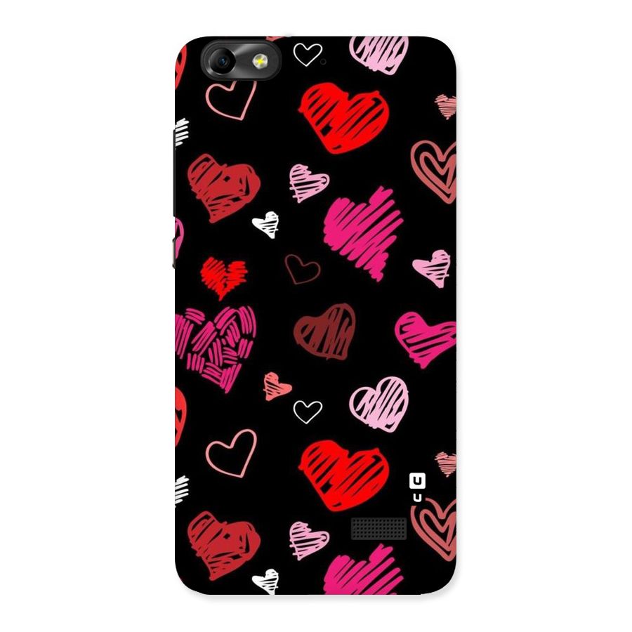 Hearts Art Pattern Back Case for Honor 4C