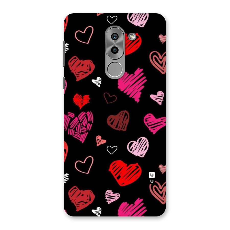 Hearts Art Pattern Back Case for Honor 6X