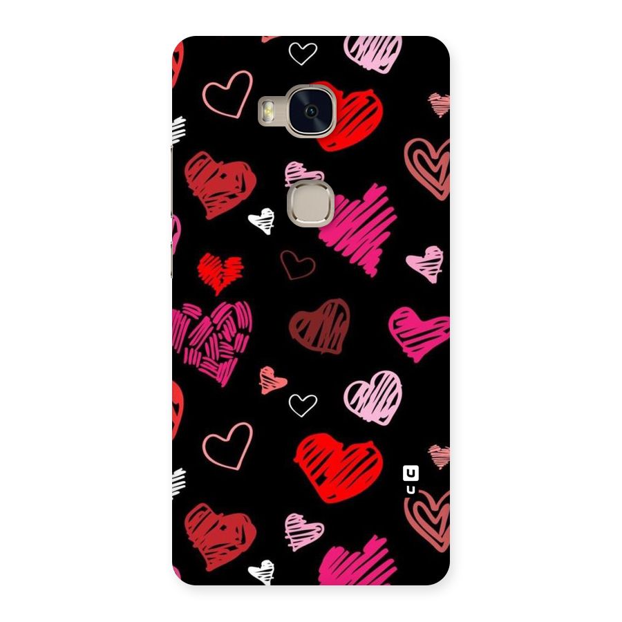 Hearts Art Pattern Back Case for Huawei Honor 5X