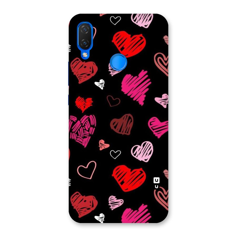 Hearts Art Pattern Back Case for Huawei P Smart+