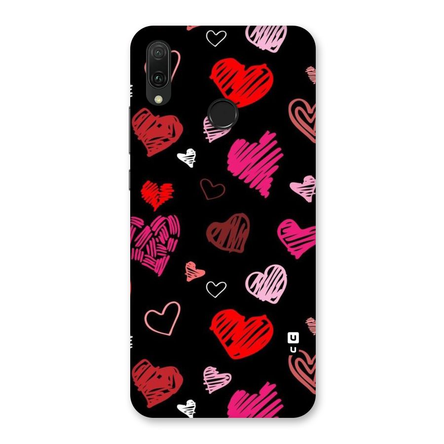 Hearts Art Pattern Back Case for Huawei Y9 (2019)