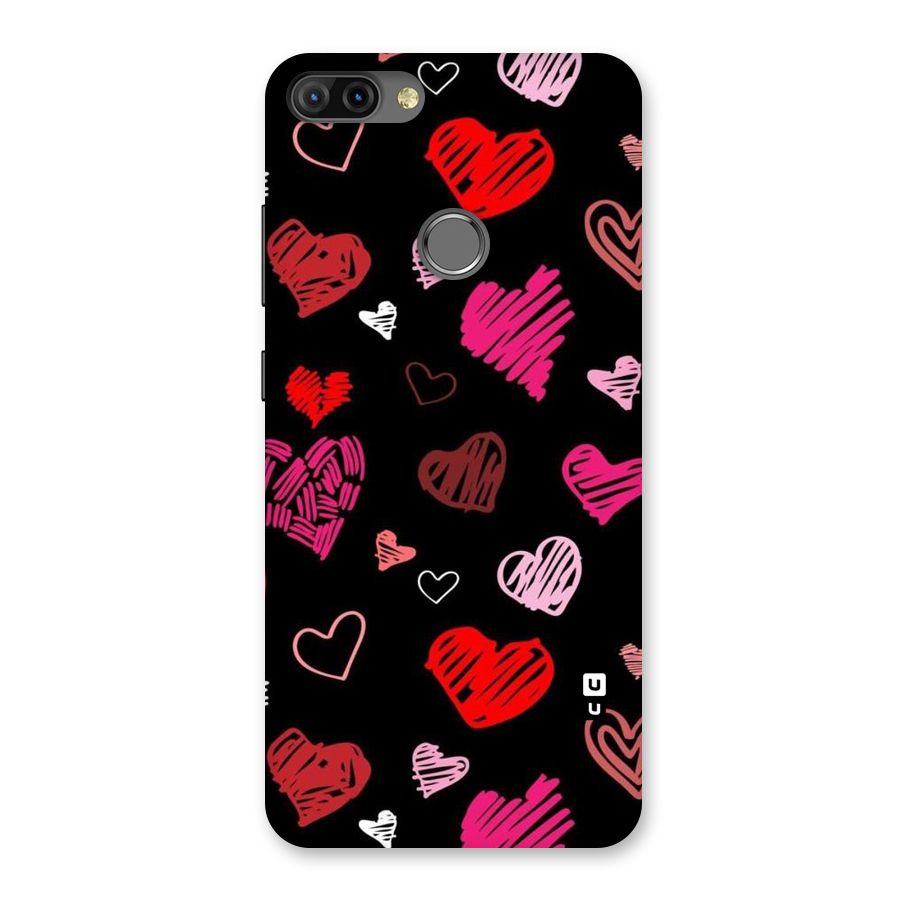 Hearts Art Pattern Back Case for Infinix Hot 6 Pro