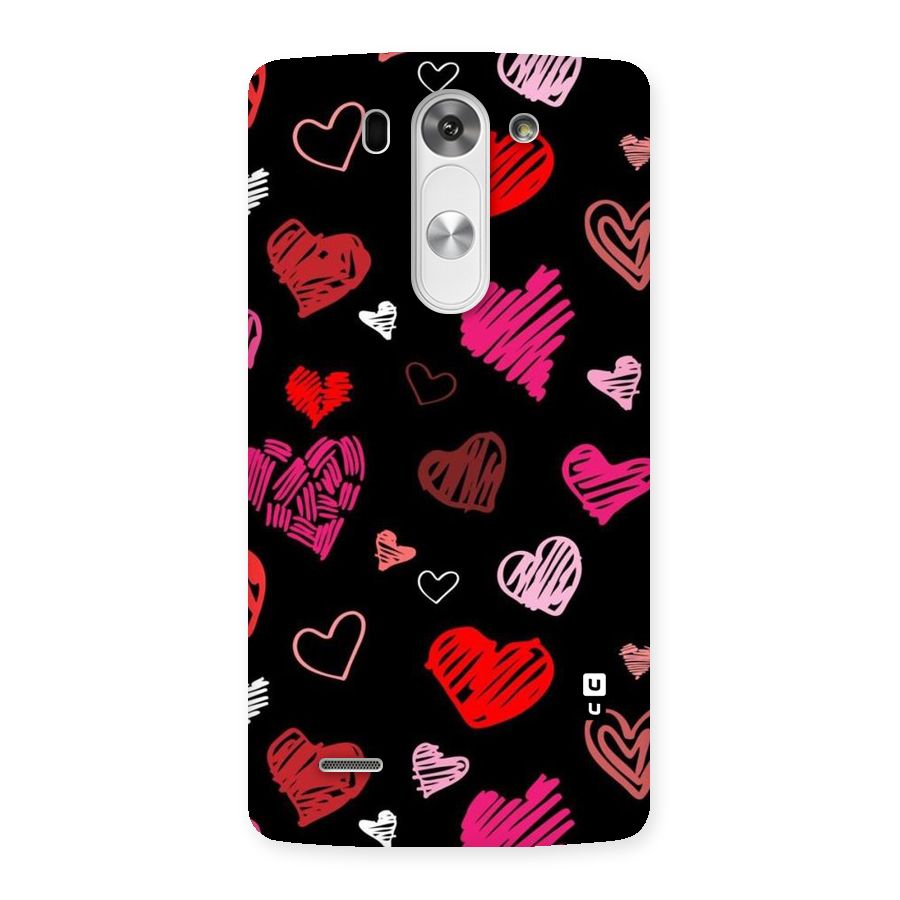 Hearts Art Pattern Back Case for LG G3 Mini