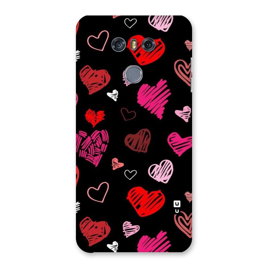 Hearts Art Pattern Back Case for LG G6
