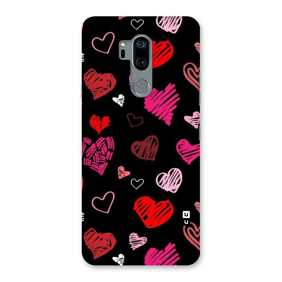 Hearts Art Pattern Back Case for LG G7