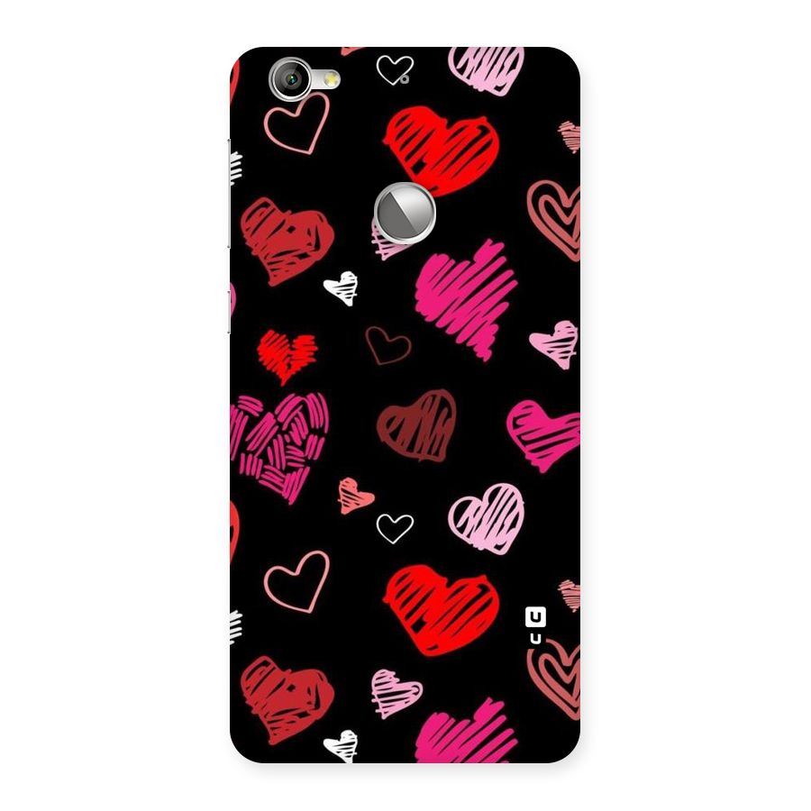 Hearts Art Pattern Back Case for LeTV Le 1s