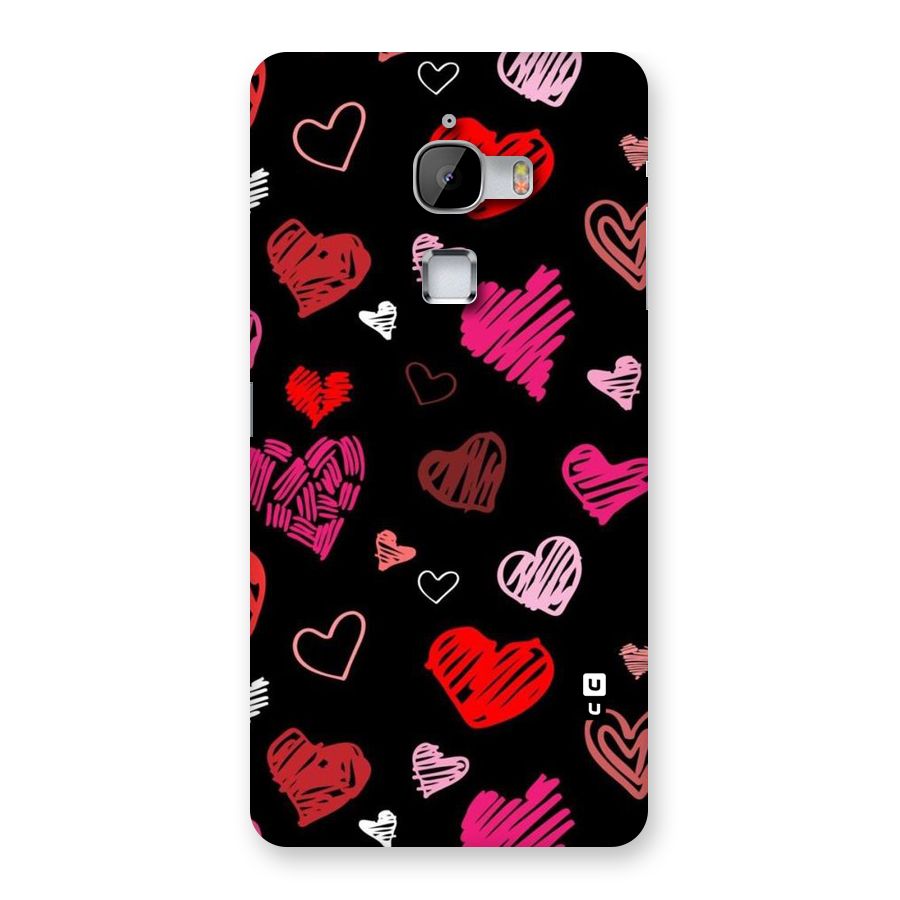 Hearts Art Pattern Back Case for LeTv Le Max