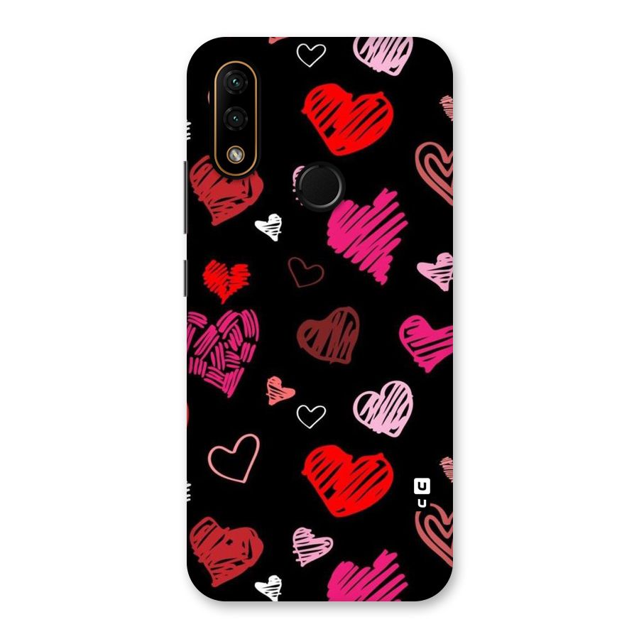 Hearts Art Pattern Back Case for Lenovo A6 Note