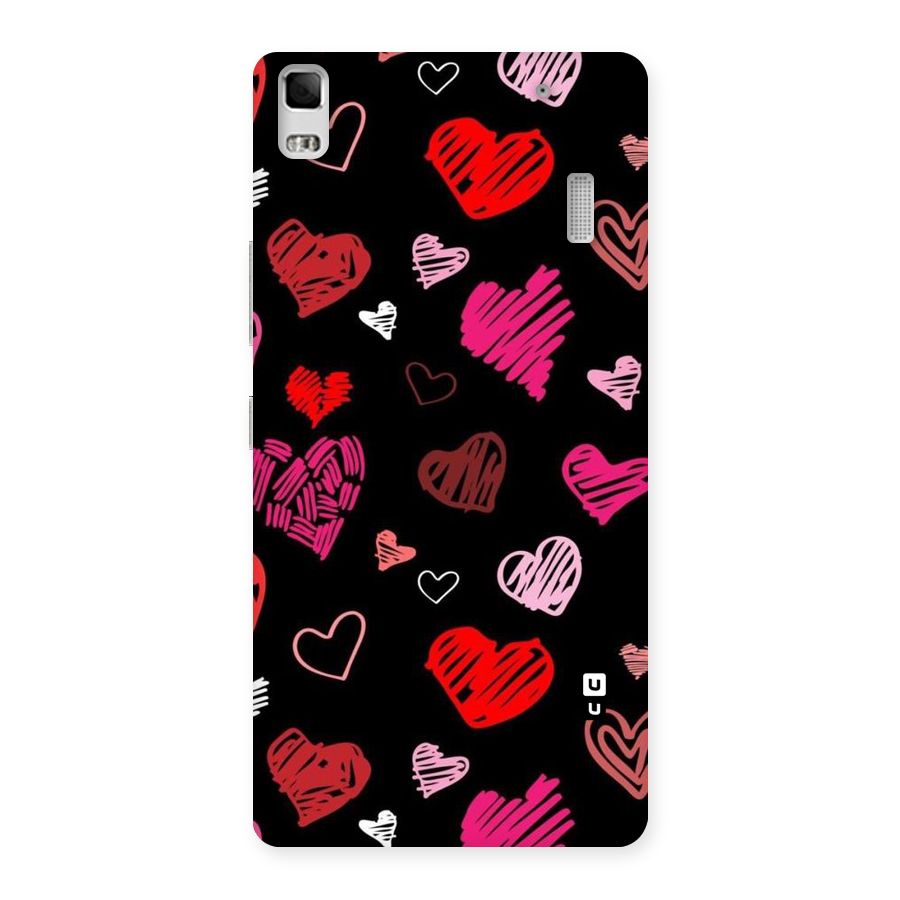 Hearts Art Pattern Back Case for Lenovo K3 Note