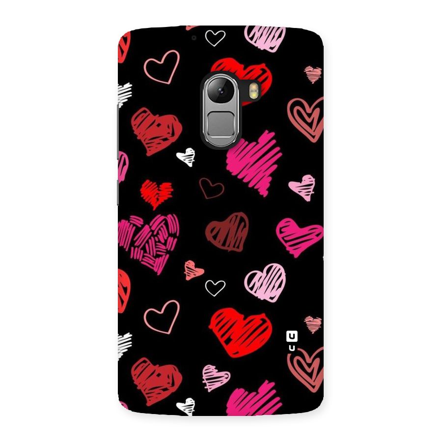 Hearts Art Pattern Back Case for Lenovo K4 Note