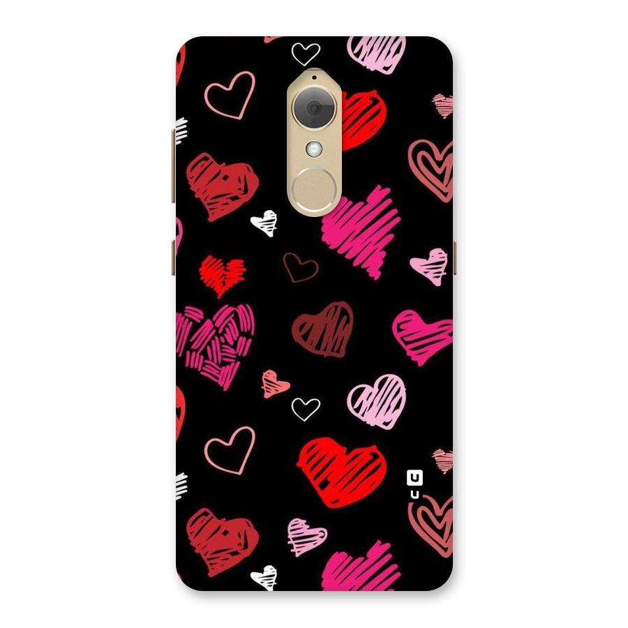 Hearts Art Pattern Back Case for Lenovo K8