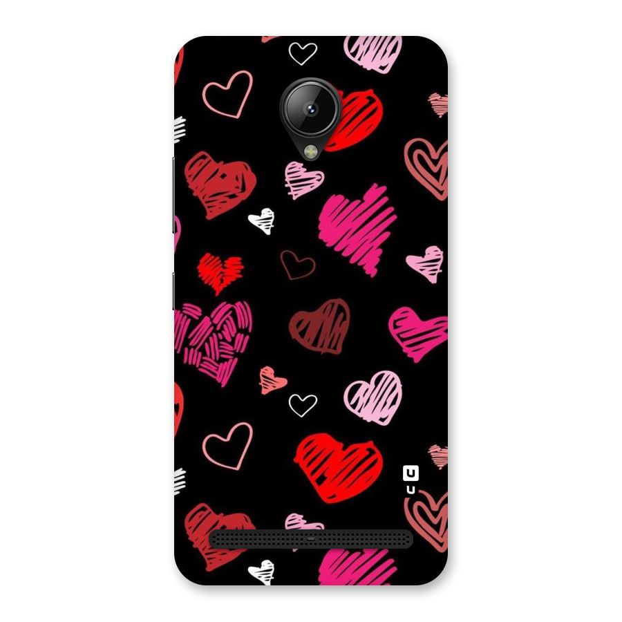 Hearts Art Pattern Back Case for Lenovo C2