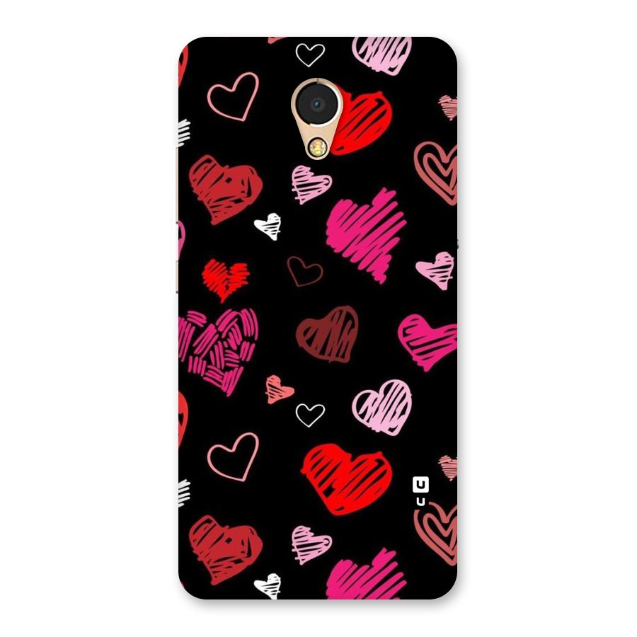 Hearts Art Pattern Back Case for Lenovo P2