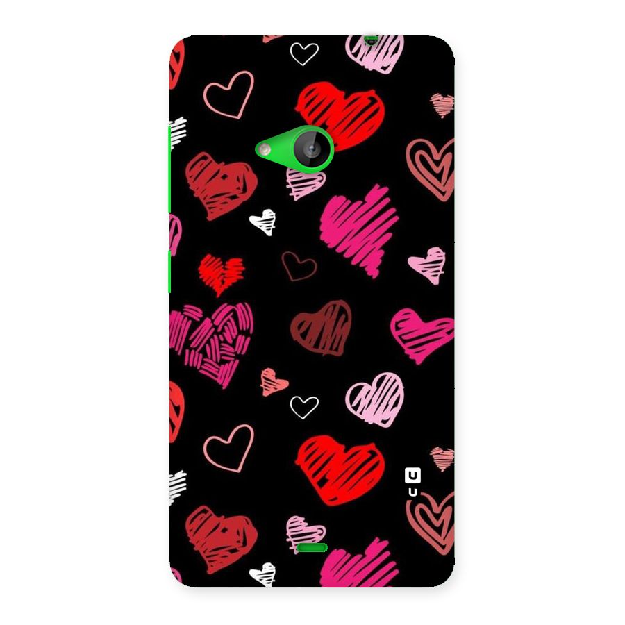 Hearts Art Pattern Back Case for Lumia 535