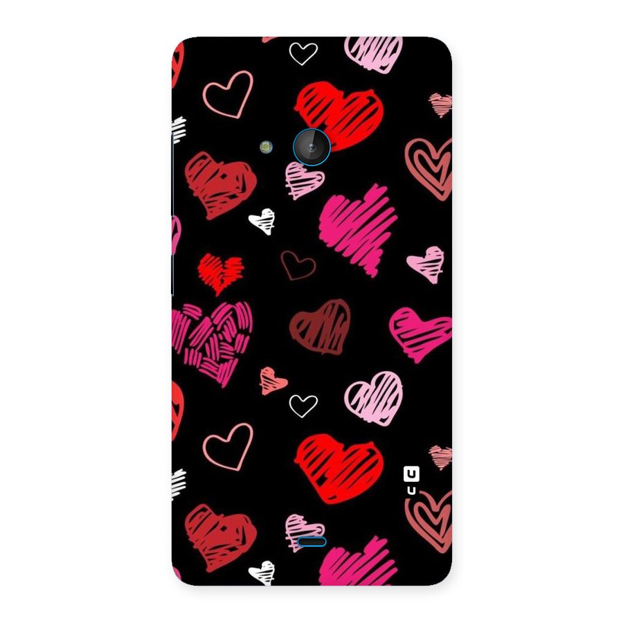Hearts Art Pattern Back Case for Lumia 540