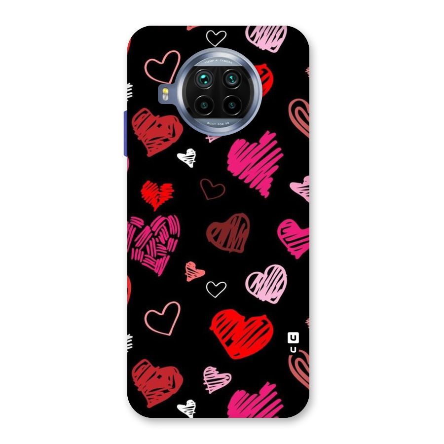 Hearts Art Pattern Back Case for Mi 10i