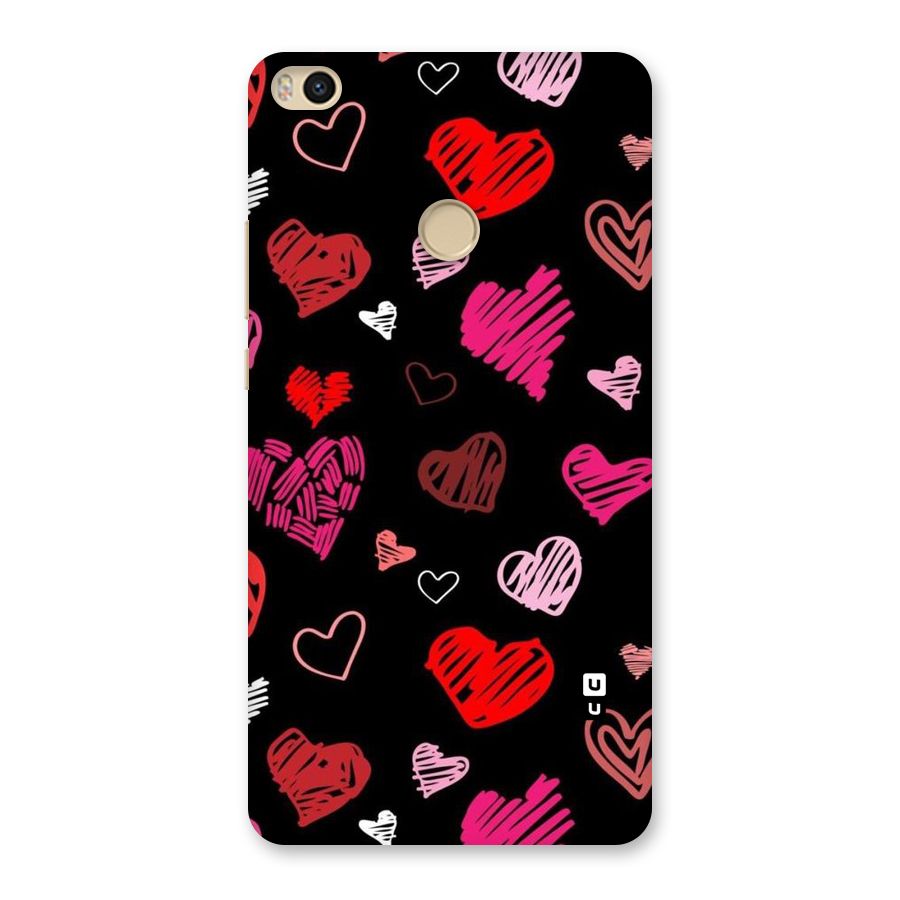 Hearts Art Pattern Back Case for Mi Max 2