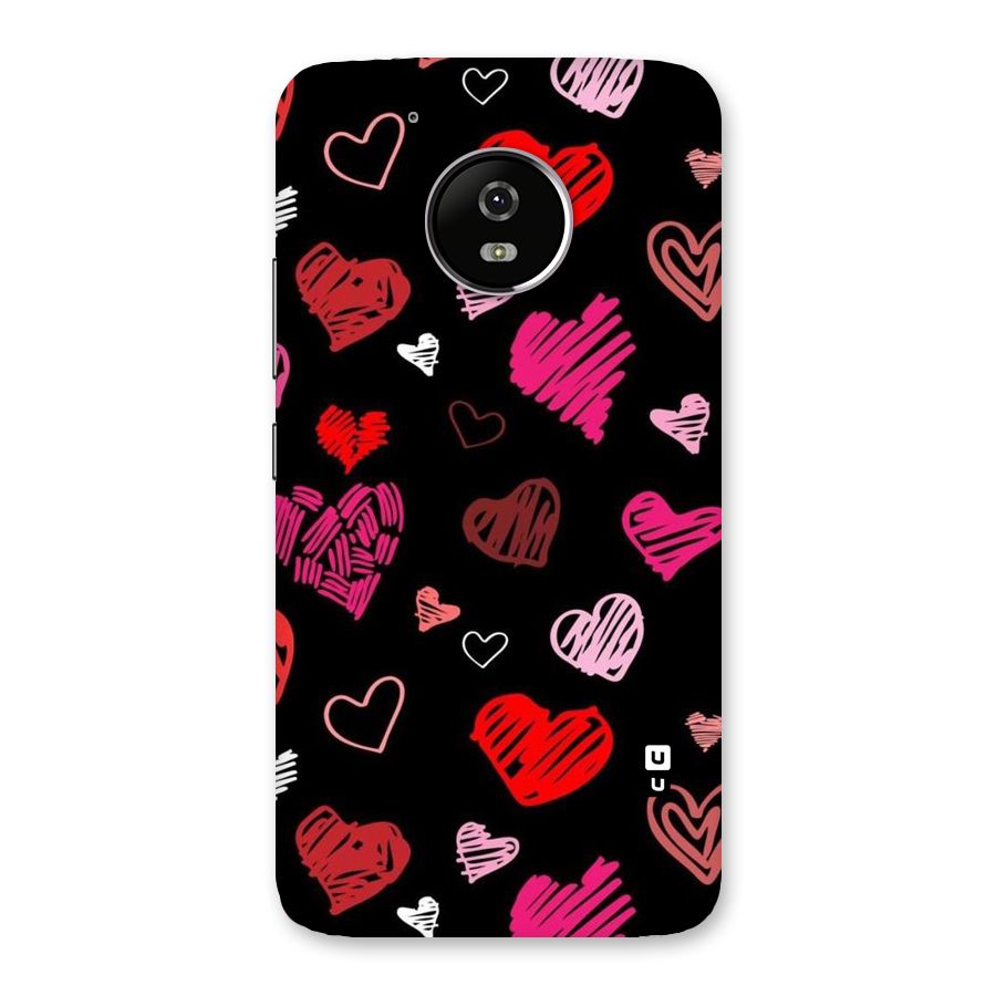 Hearts Art Pattern Back Case for Moto G5