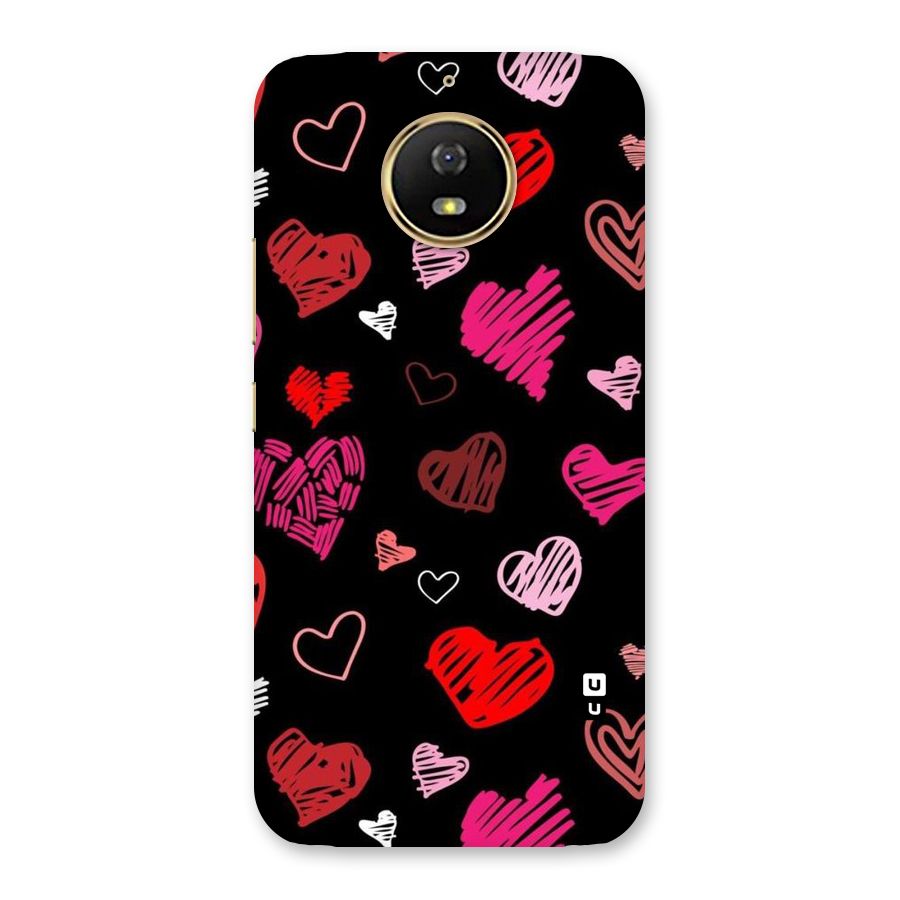 Hearts Art Pattern Back Case for Moto G5s