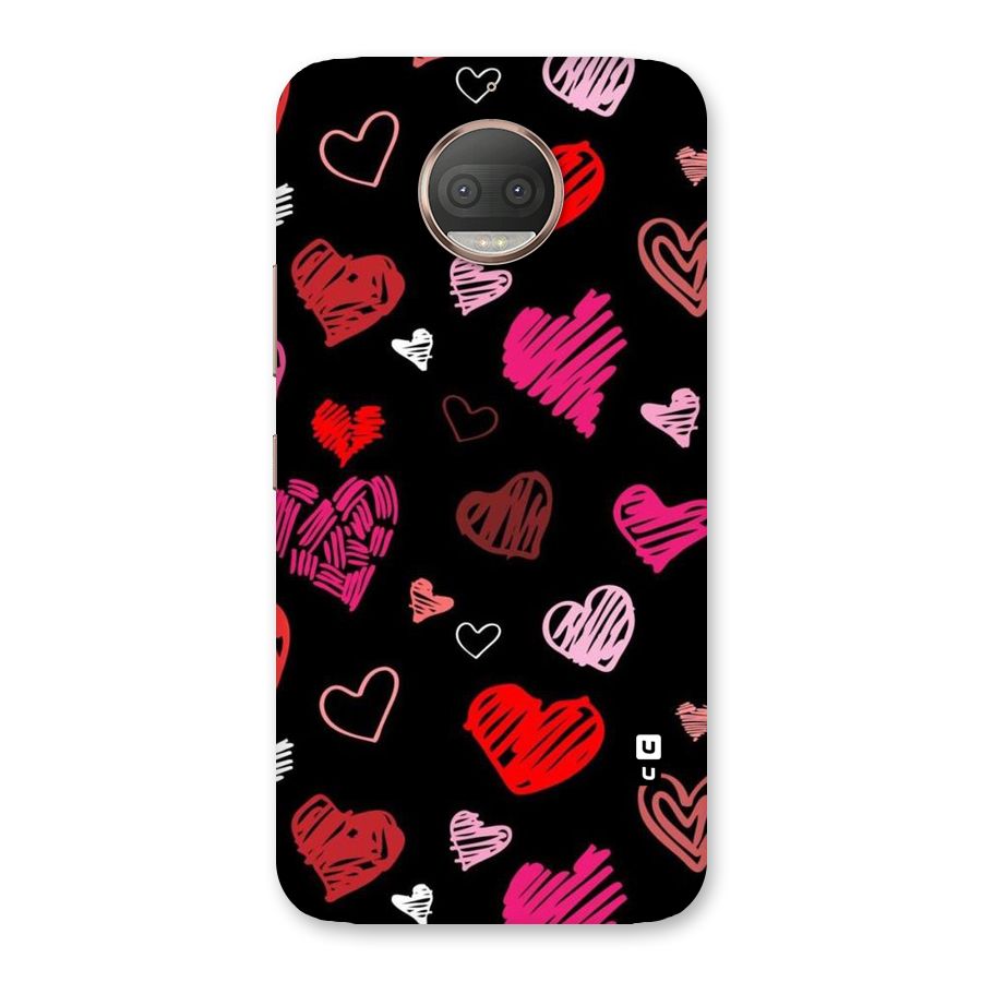 Hearts Art Pattern Back Case for Moto G5s Plus