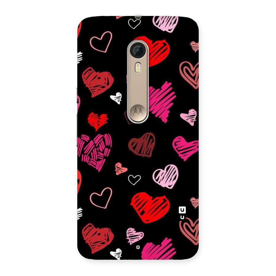 Hearts Art Pattern Back Case for Motorola Moto X Style