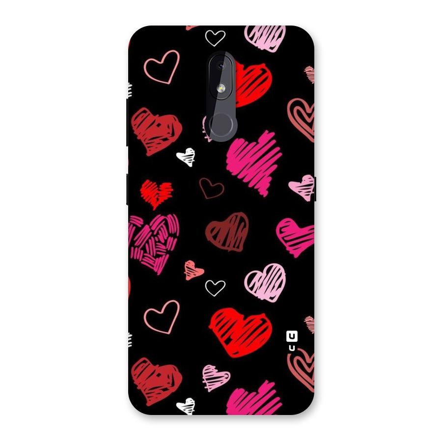 Hearts Art Pattern Back Case for Nokia 3.2