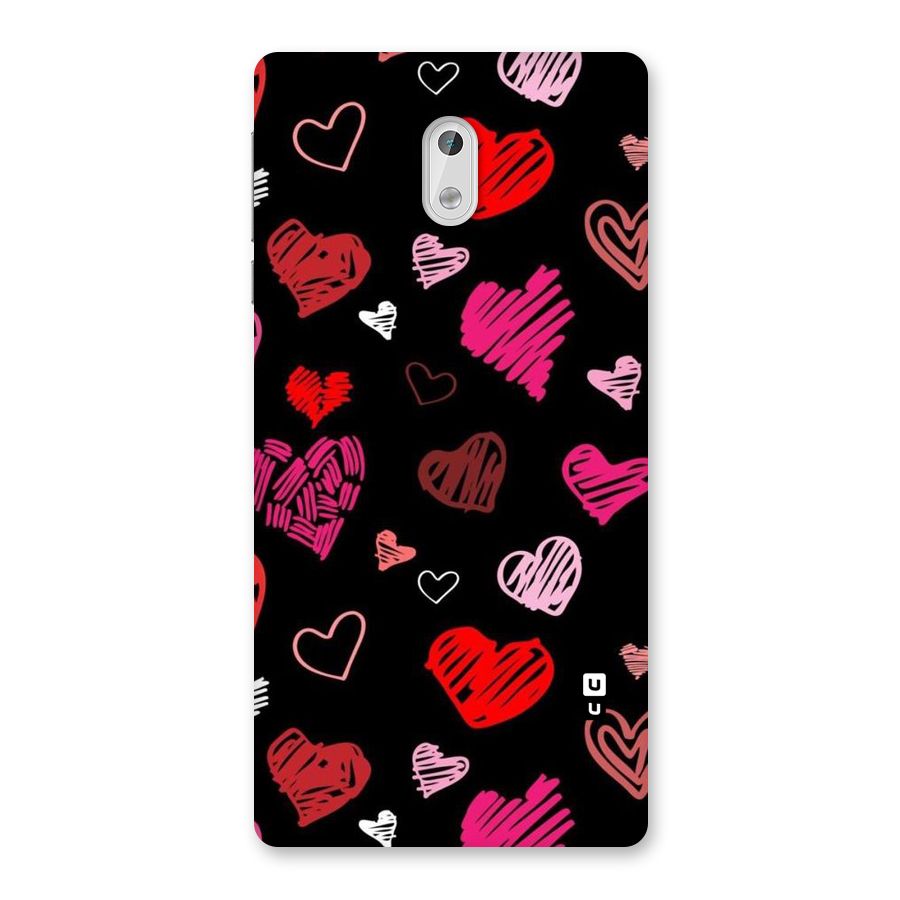 Hearts Art Pattern Back Case for Nokia 3