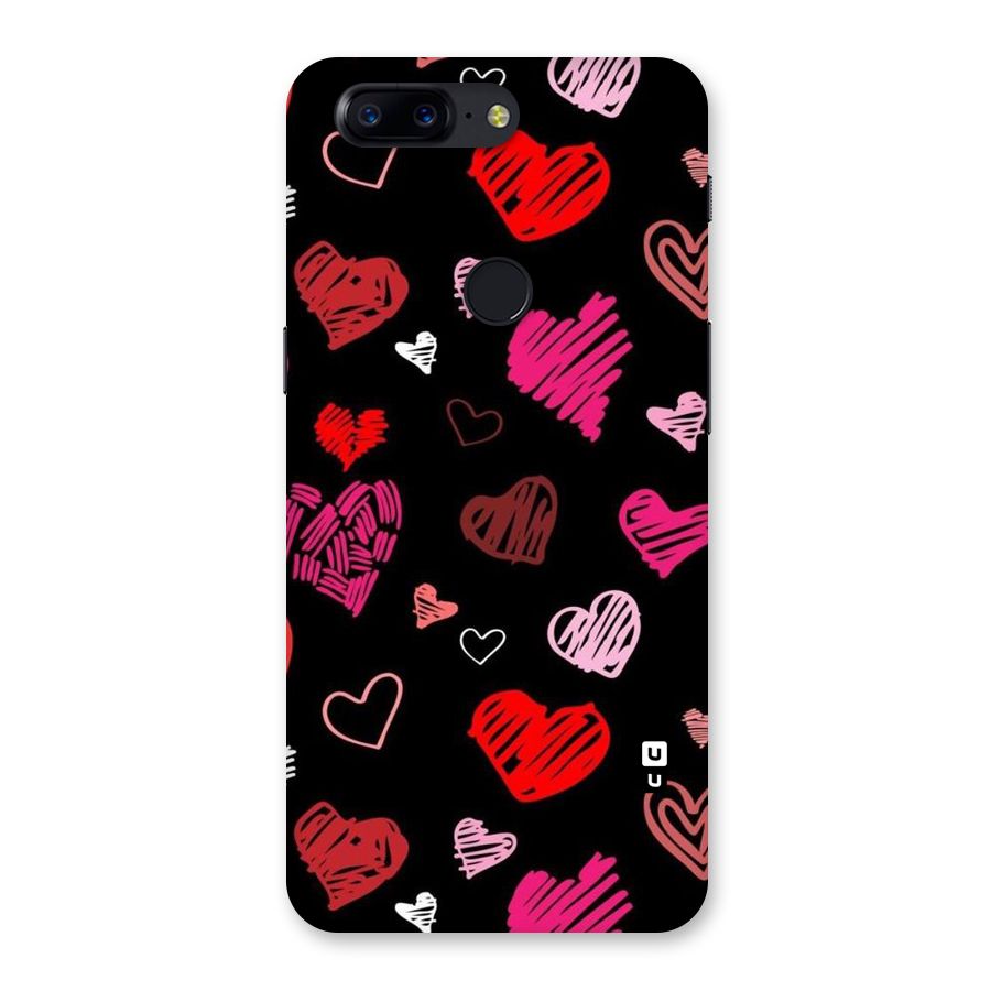 Hearts Art Pattern Back Case for OnePlus 5T