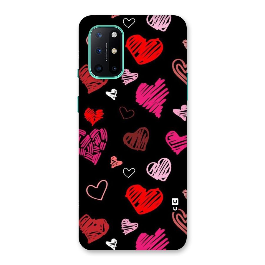 Hearts Art Pattern Back Case for OnePlus 8T