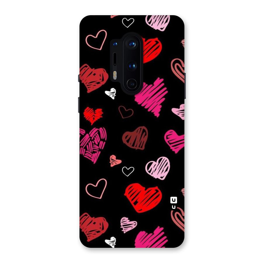 Hearts Art Pattern Back Case for OnePlus 8 Pro