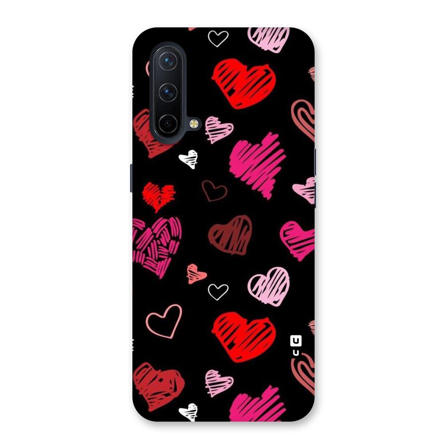 Hearts Art Pattern Back Case for OnePlus Nord CE 5G