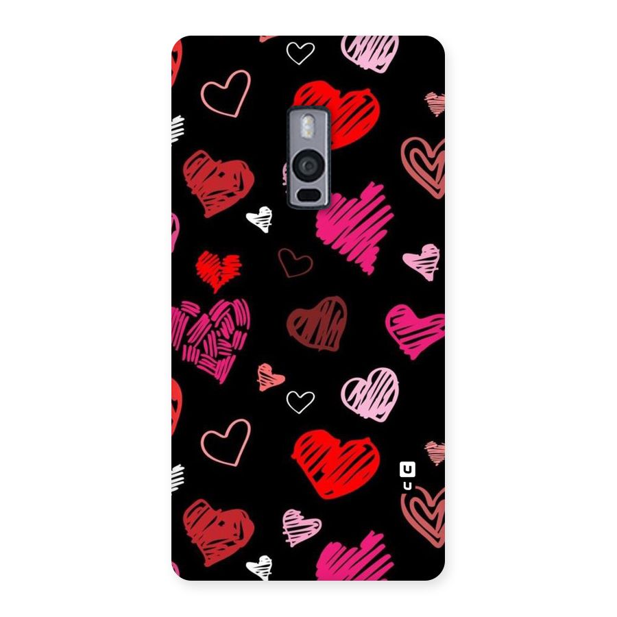 Hearts Art Pattern Back Case for OnePlus Two