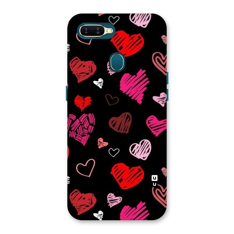 Hearts Art Pattern Back Case for Oppo A11k