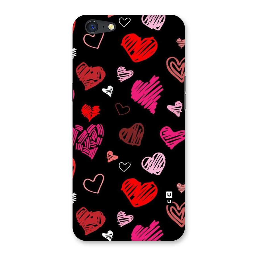 Hearts Art Pattern Back Case for Oppo A71