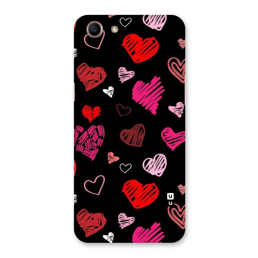 Hearts Art Pattern Back Case for Oppo A83 (2018)