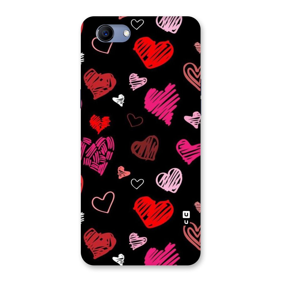 Hearts Art Pattern Back Case for Oppo Realme 1